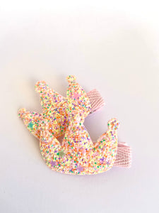 Hair Clip Coroa Glitter